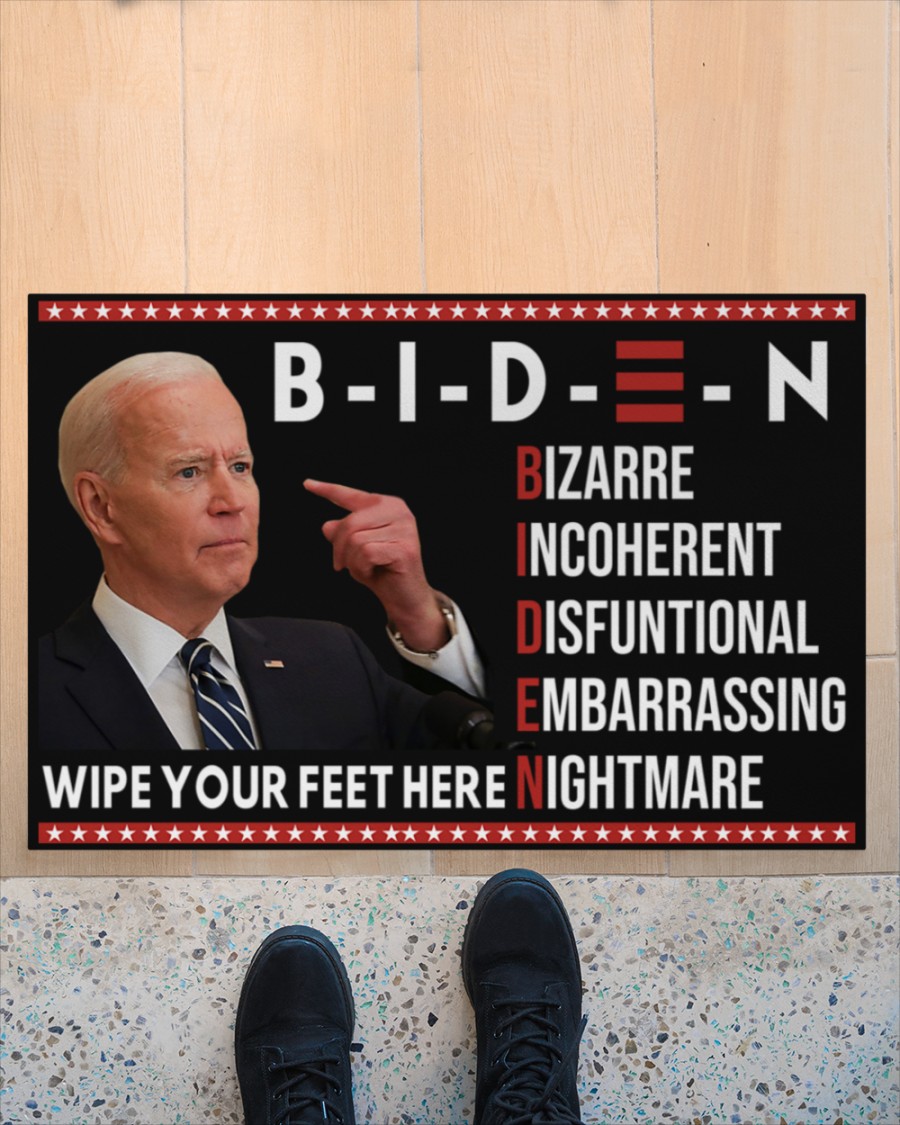 Biden bizarre incoherent disfuntional embarrassing nightmare wipe your feet doormat (2)