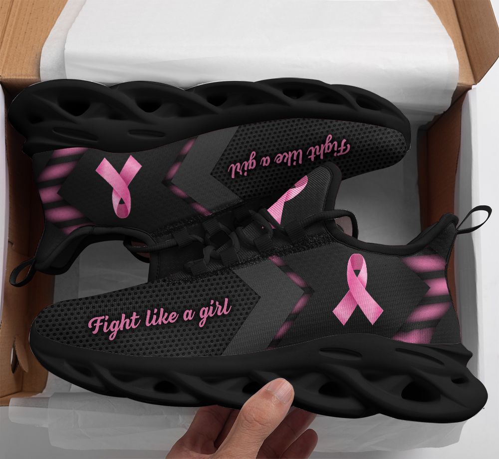 Breast cancer fight like a girl clunky max soul shoes3