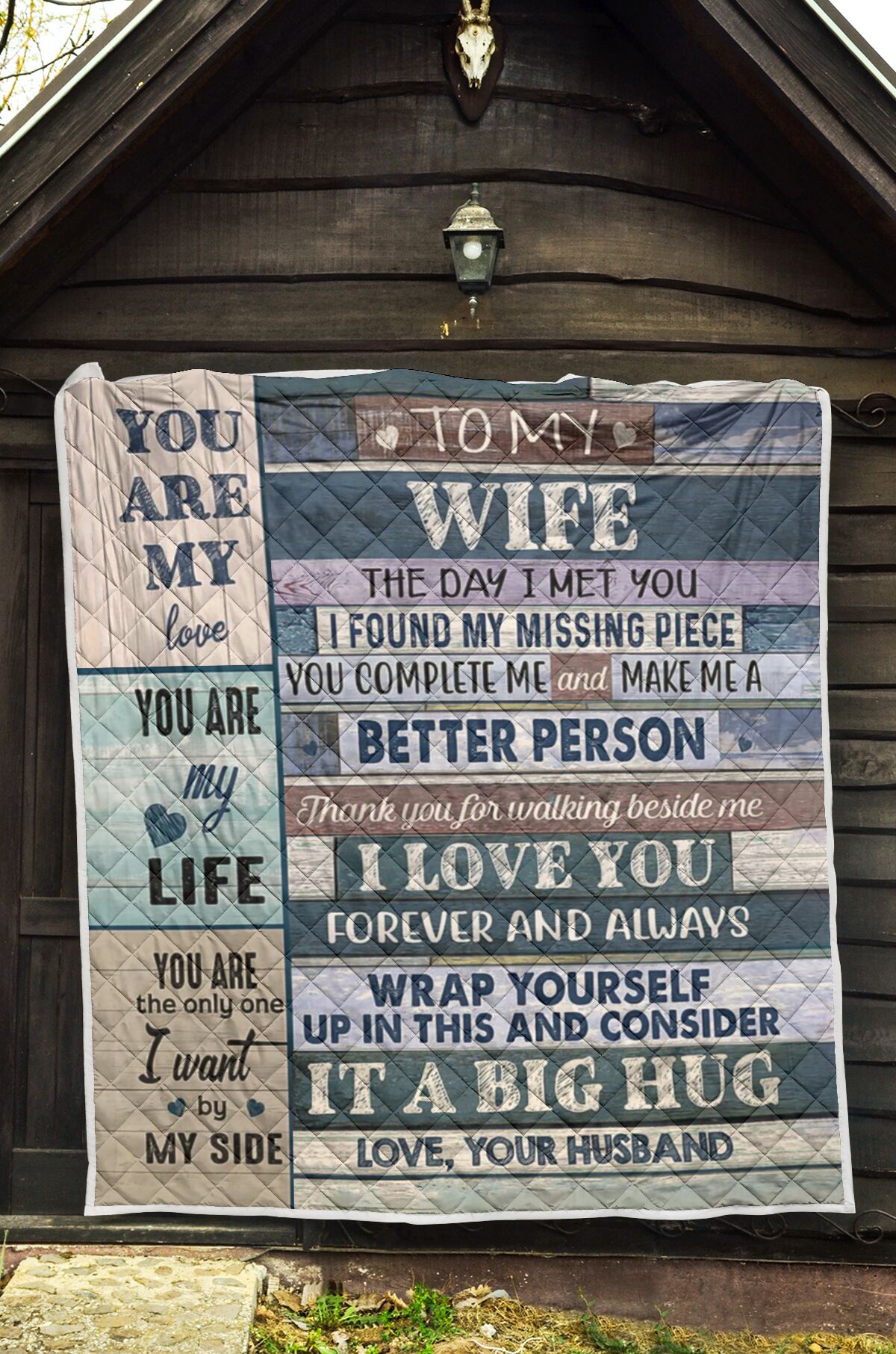 To my wife the day I met you blanket x-large