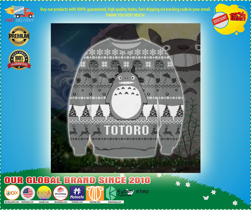FUNNY TOTORO UGLY CHRISTMAS SWEATER 1