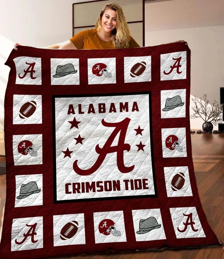 Alabama crimson tide quilt blanket twin