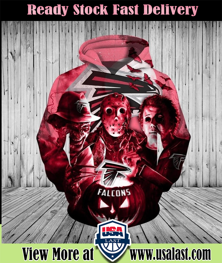Atlanta Falcons Halloween Horror Night 3D Pullover Hoodie