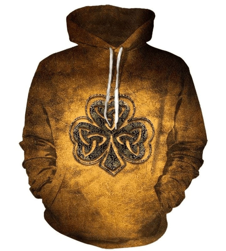 Saint patrick's day all over printed hoodie