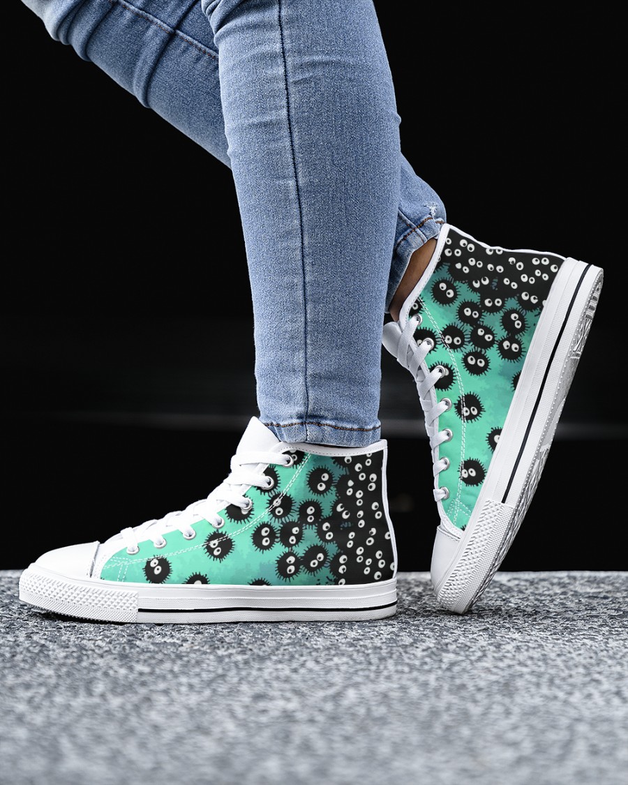Susuwatari soot sprites high top shoes Picture 3