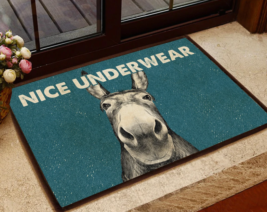 Donkey nice underwear doormat