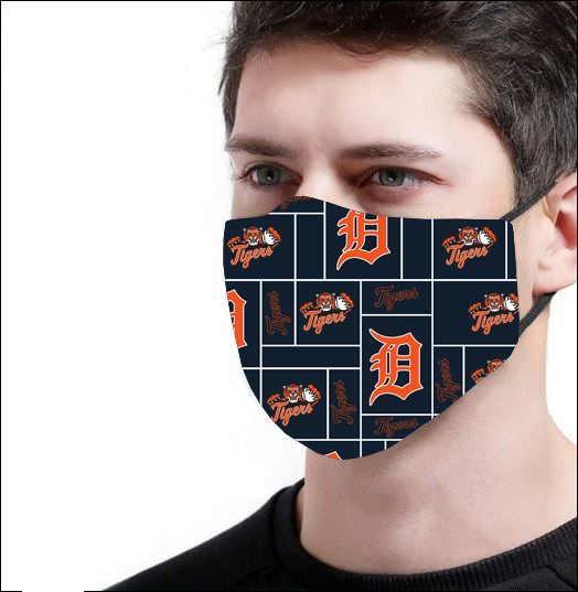 Detroit Tigers logo face mask 3D