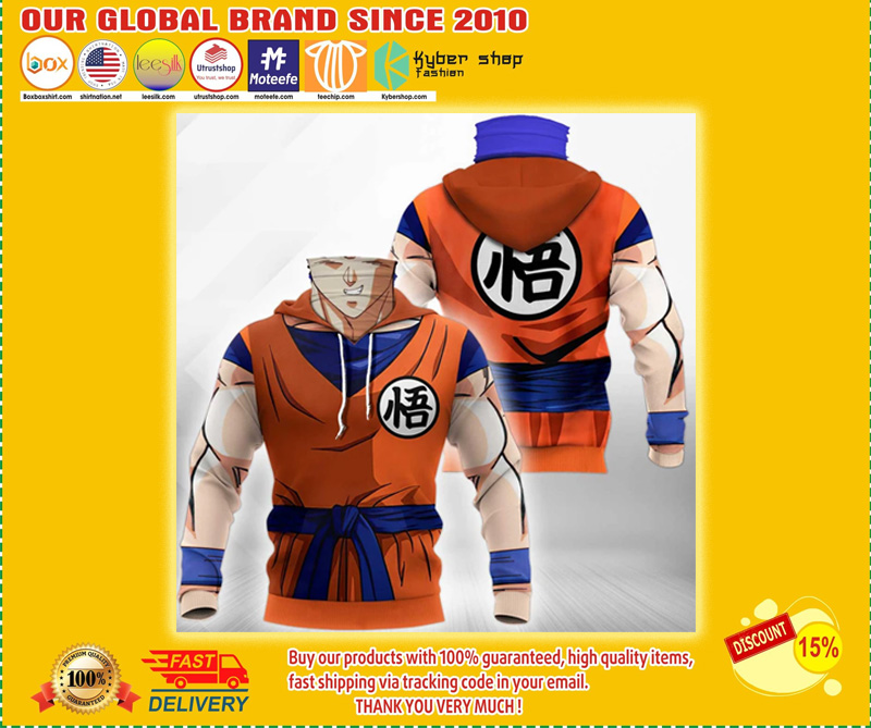 Son Goku 3d full print hoodie 4