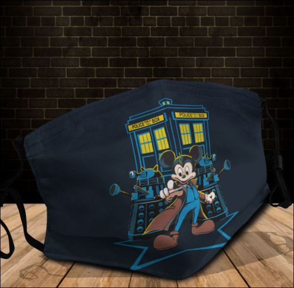Doctor Mickey Mouse police box face mask