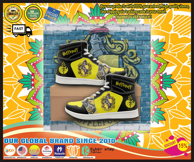 Hufflepuff Harry Potter high top sneaker shoes 4
