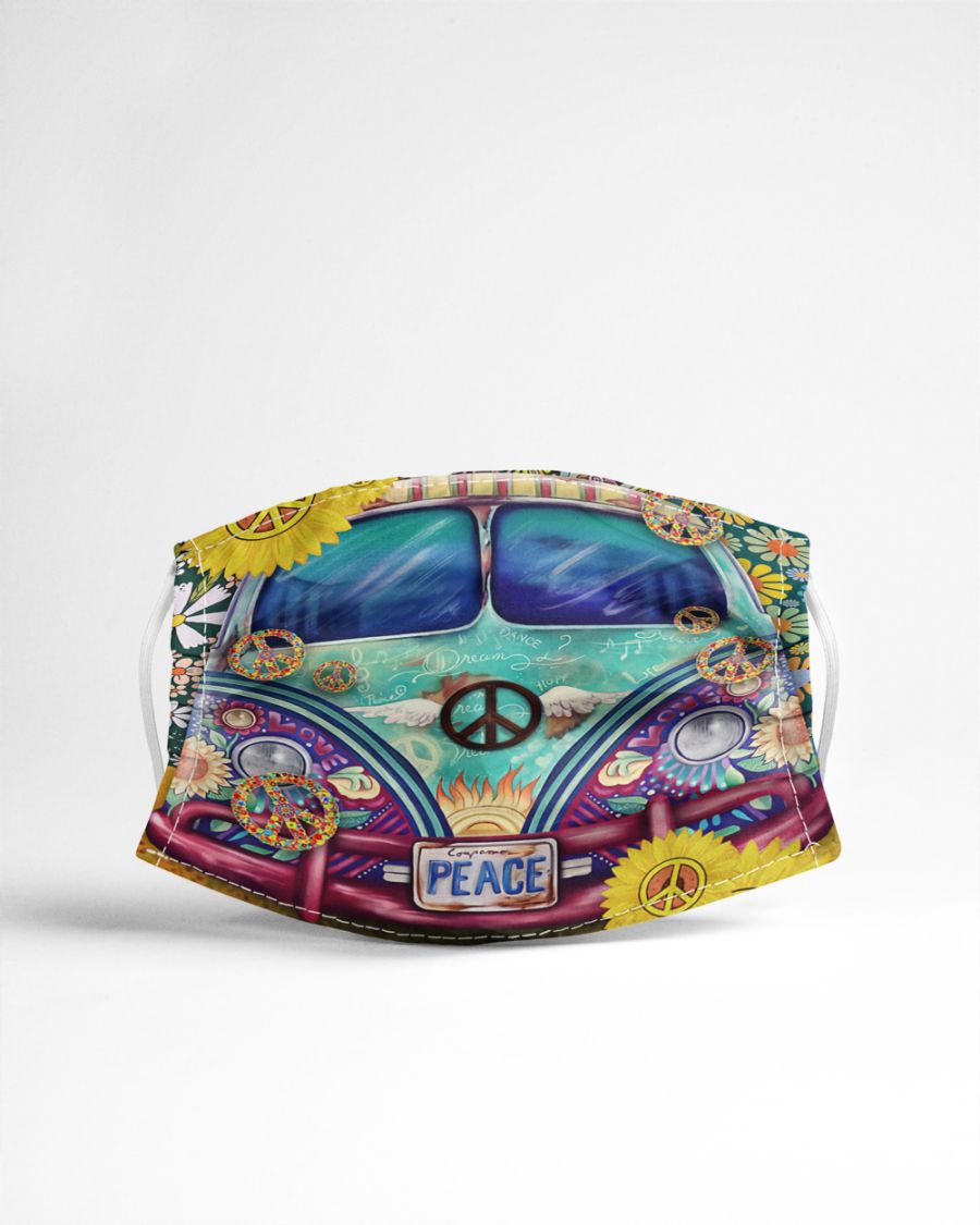 Volkswagen bus peace face mask 1