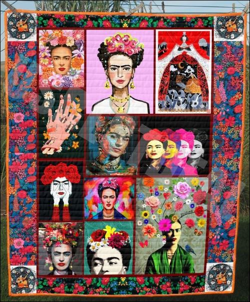 Floral Frida Kahlo quilt – dnstyles