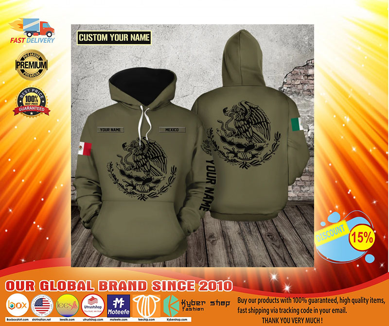 Coat of arms of Mexico Eagles eat snake 3d full print hoodie3