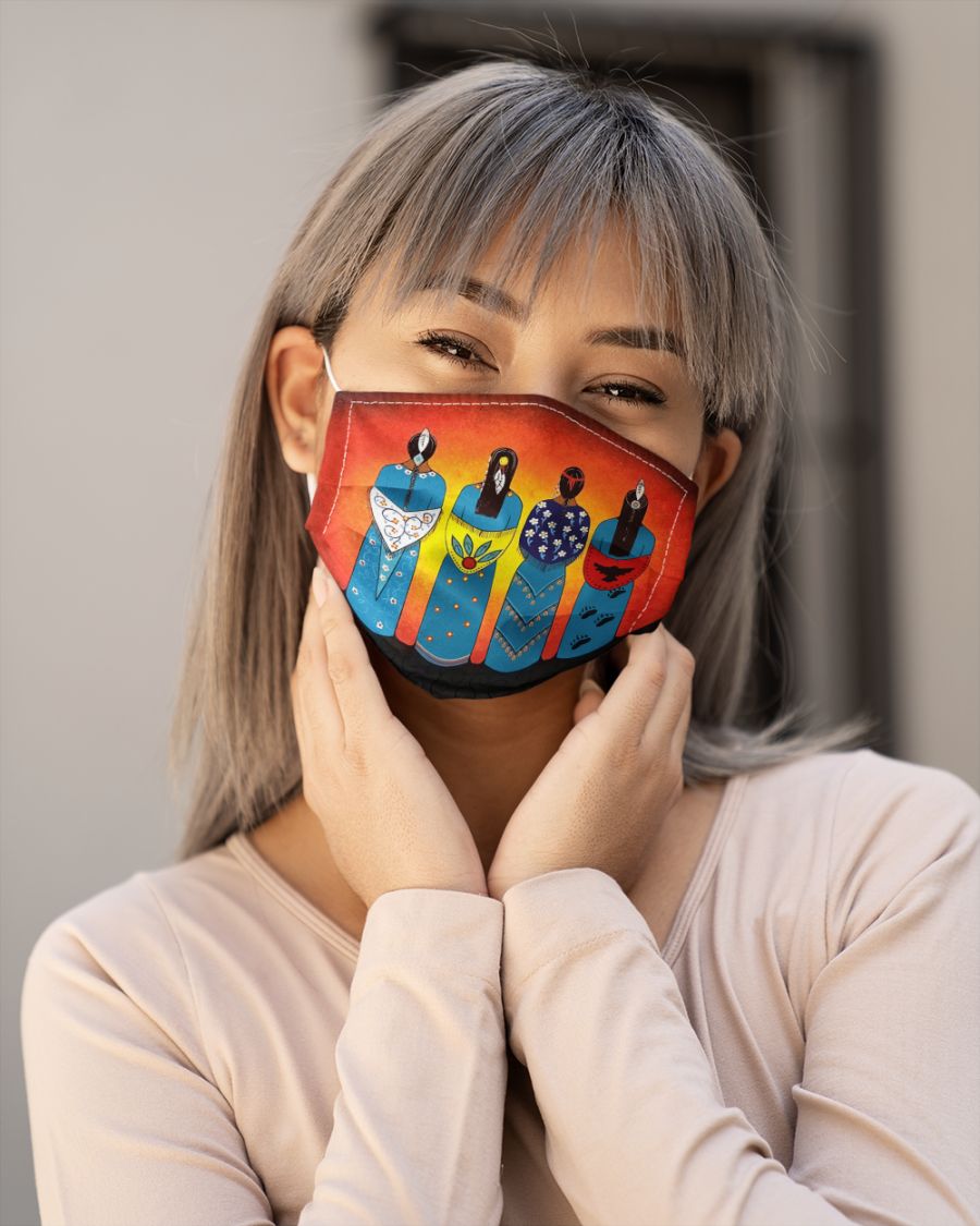 Native behind face mask