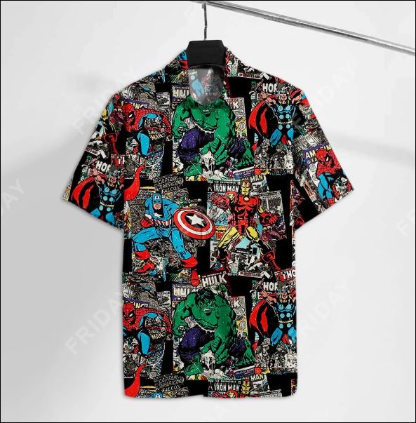 Super heros Marvel hawaiian shirt – dnstyles