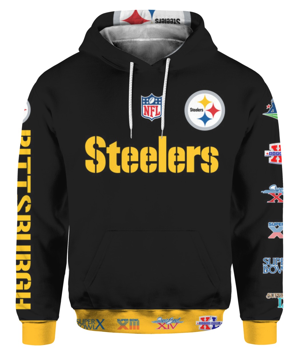 Stand for the flag kneel for the cross pittsburgh steelers all over print hoodie