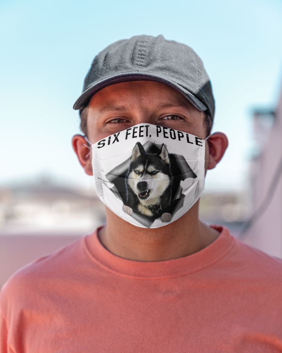 Husky six feet people cloth mask 1