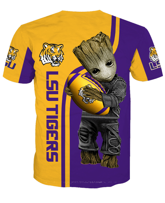 Baby Groot Lsu tigers 3d all over print hoodie4