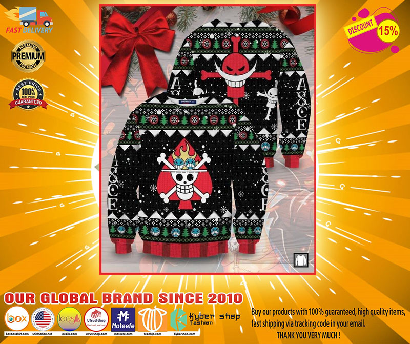 Skull Pirate ugly Christmas sweater2