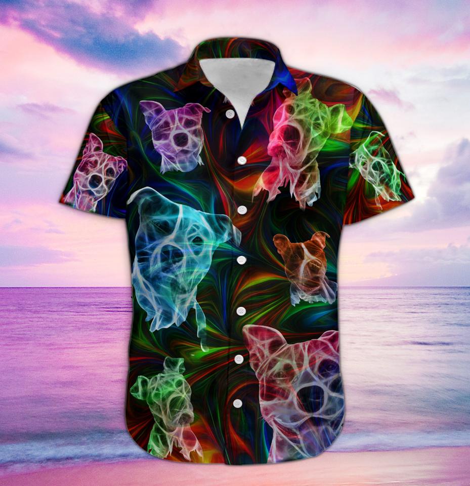 Pitbull fantasy hawaiian shirt