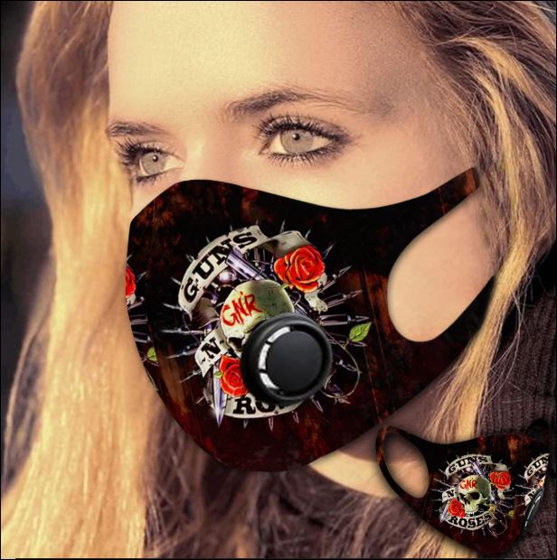 Guns N’ Roses filter activated carbon face mask