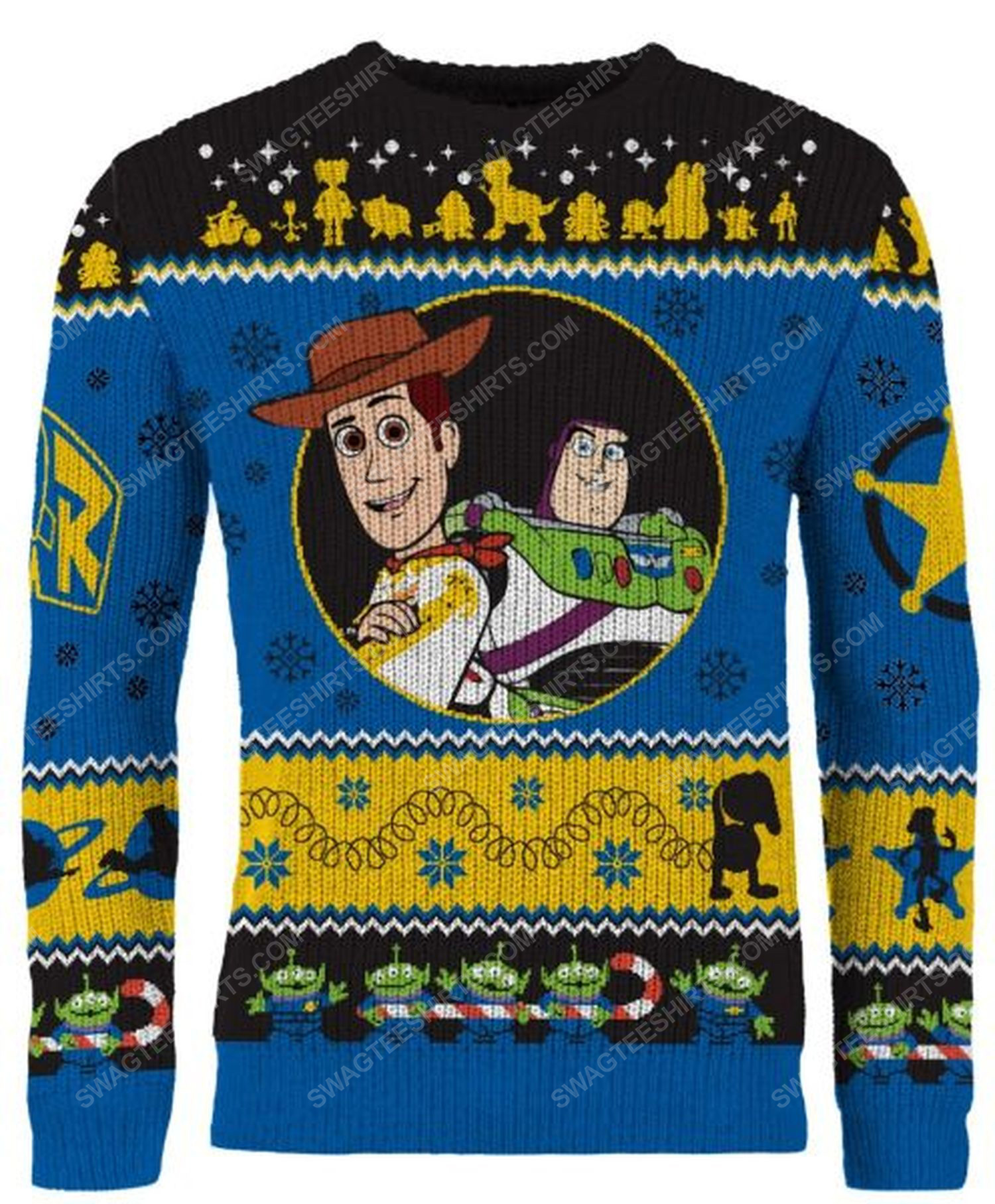 [special edition] Christmas holiday toy story full print ugly christmas sweater – maria