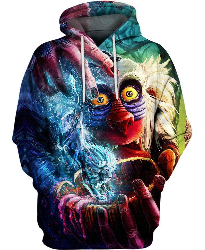 The lion king rafiki 3d hoodie - maria