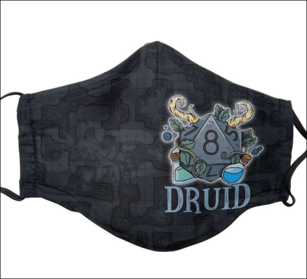 Dungeons And Dragons Druid face mask