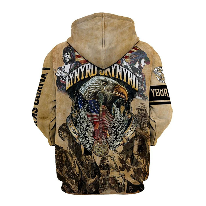 Lynyrd Skynrd Team Custom Name 3D Hoodie