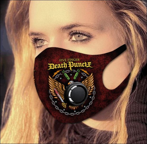 Five Finger Death Punch filter activated carbon face mask