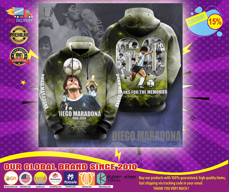 RIP Diego Maradona thank you for the memories 3d hoodie1
