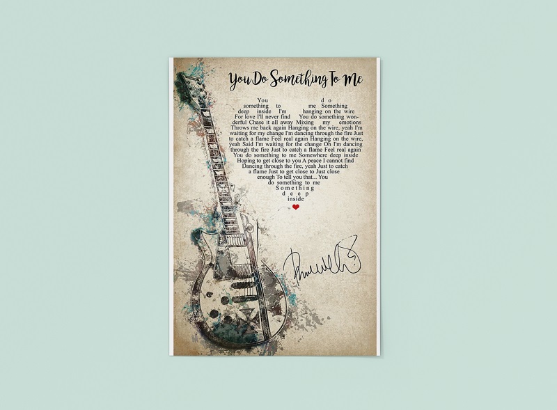 Guitar you do something to me poster