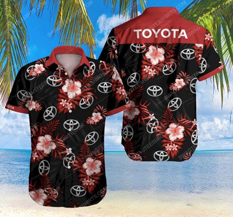 Floral toyota car summer vacation hawaiian shirt 1