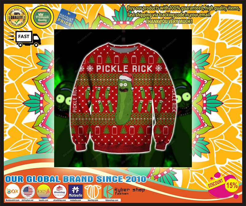 Pickle rick ugly christmas sweater ugly christmas sweater