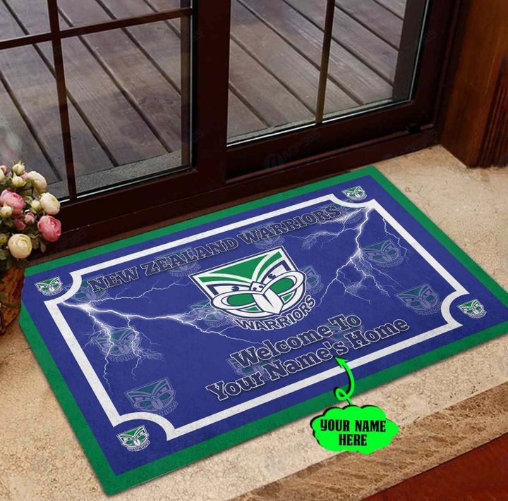 New Zealand Warriors Personalized welcome to home Doormat – BBS