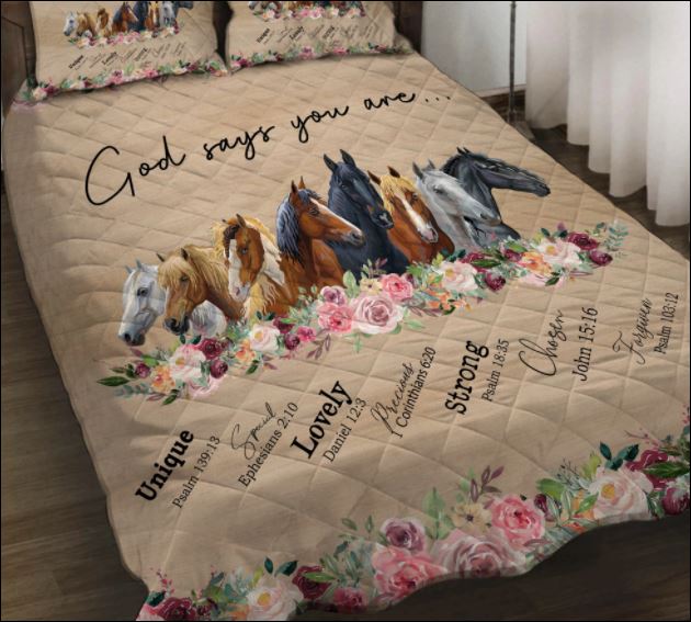 Horses God says yo are unique lovely strong quilt – dnstyles