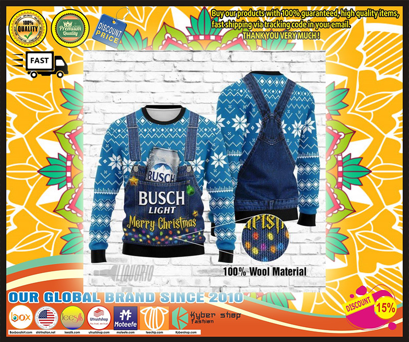 Busch light ugly Christmas sweater