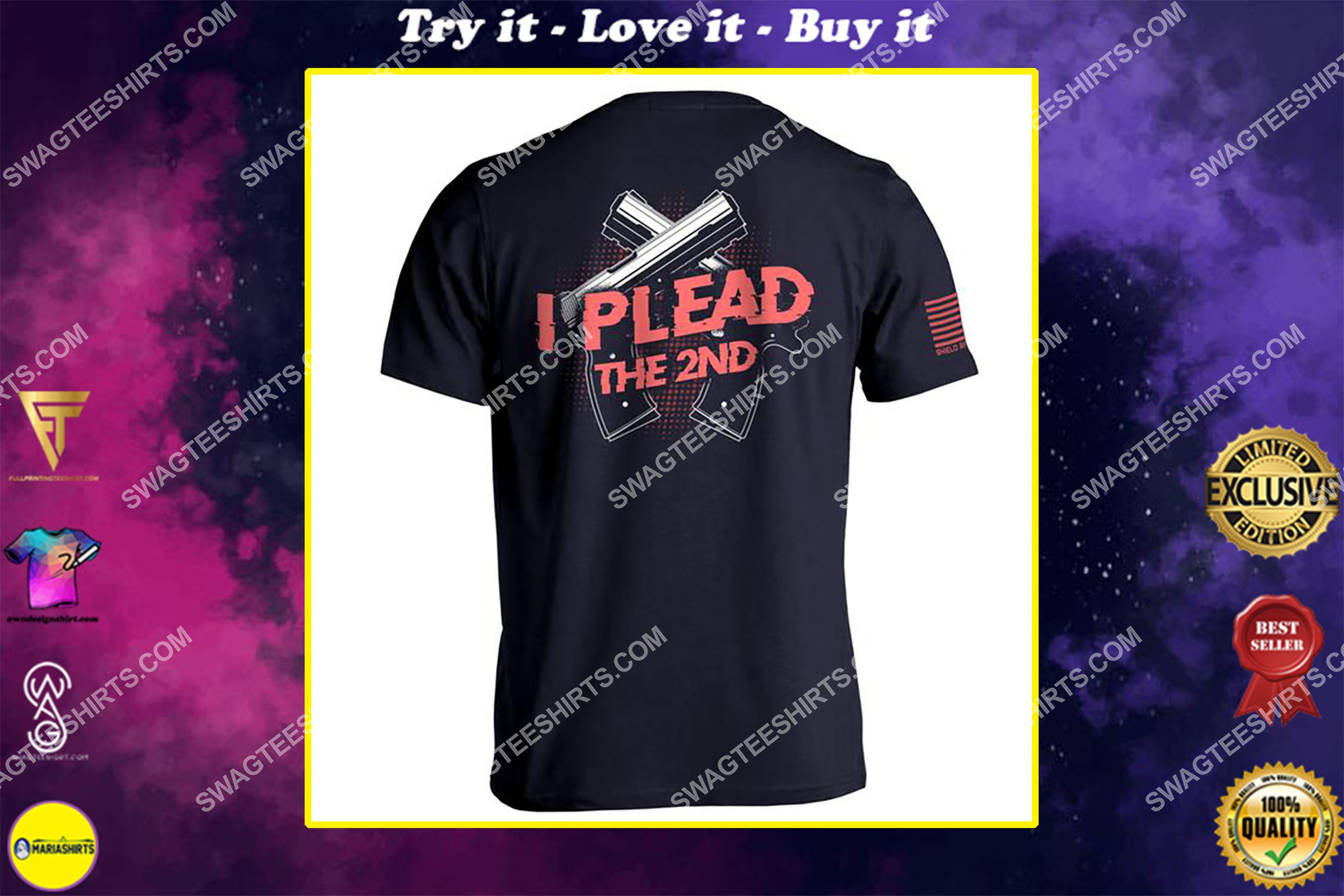 [special edition] i plead the 2nd gun control political full print shirt – maria