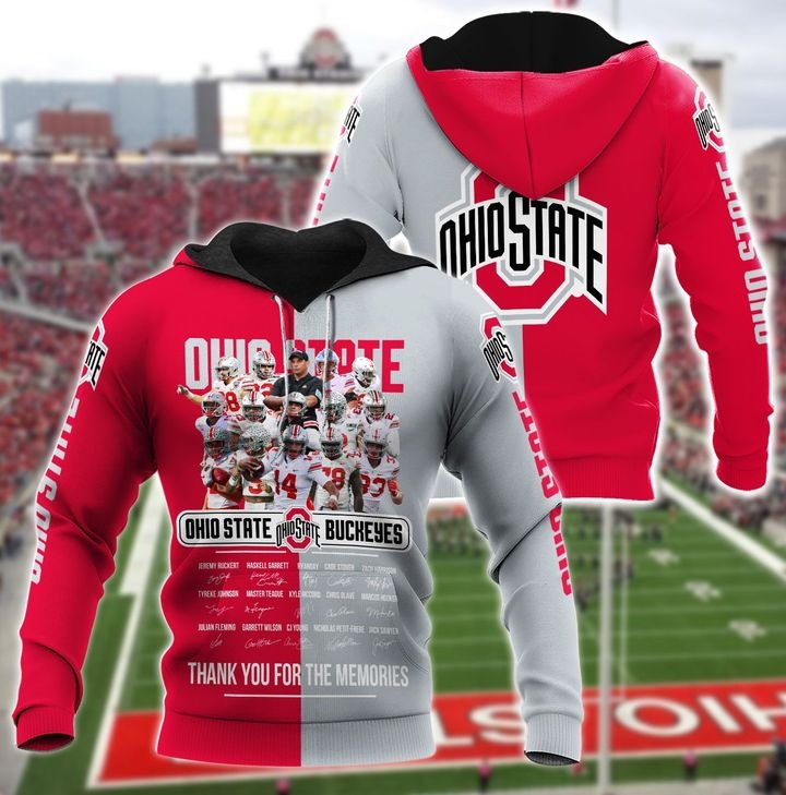 Ohio state buckeyes thank for the memories 3d hoodie – LIMITED EDITION