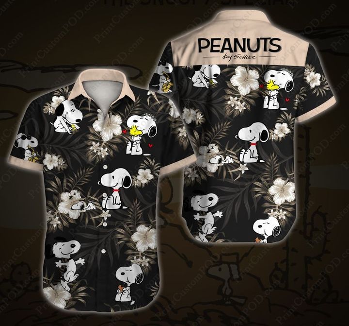 Snoopy and Charlie Brown Summer Hawaiian Shirt And Short -BBS