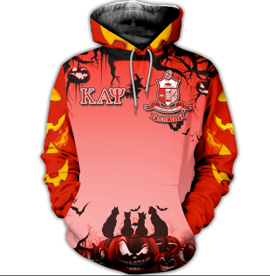 Happy Halloween Kappa Alpha Psi fraternity all over printed 3D hoodie 2