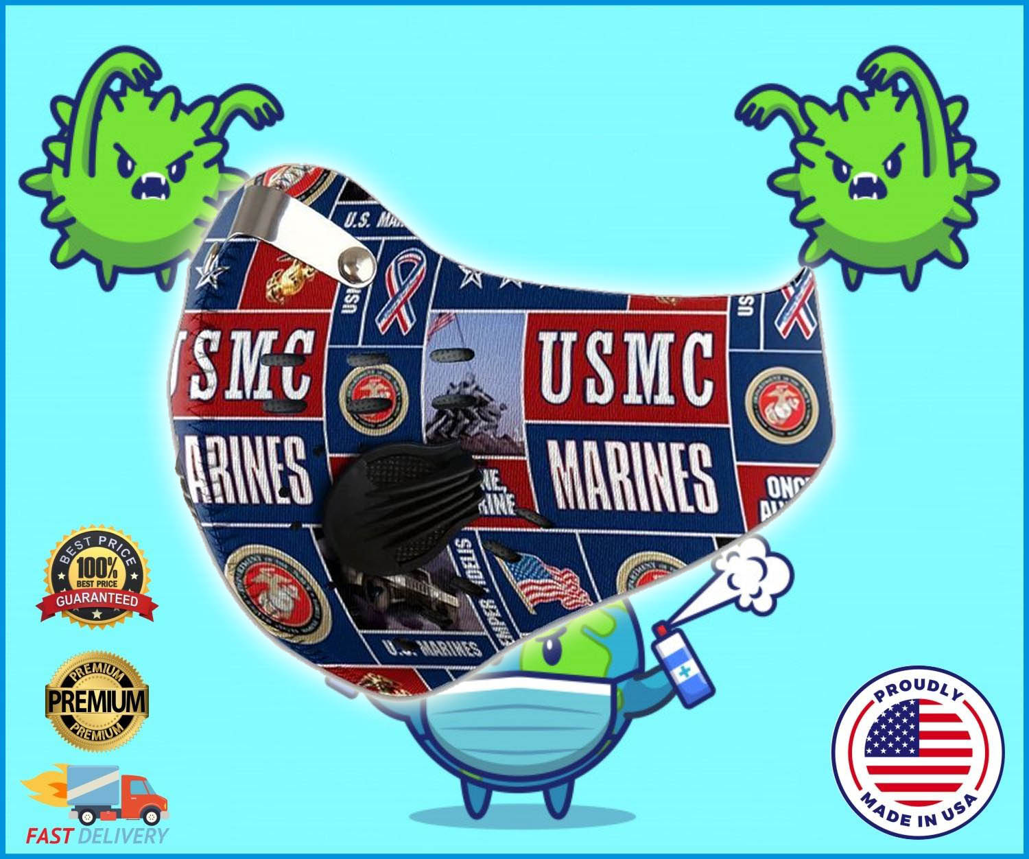 USMC marines filter face mask – LIMITED EDITION