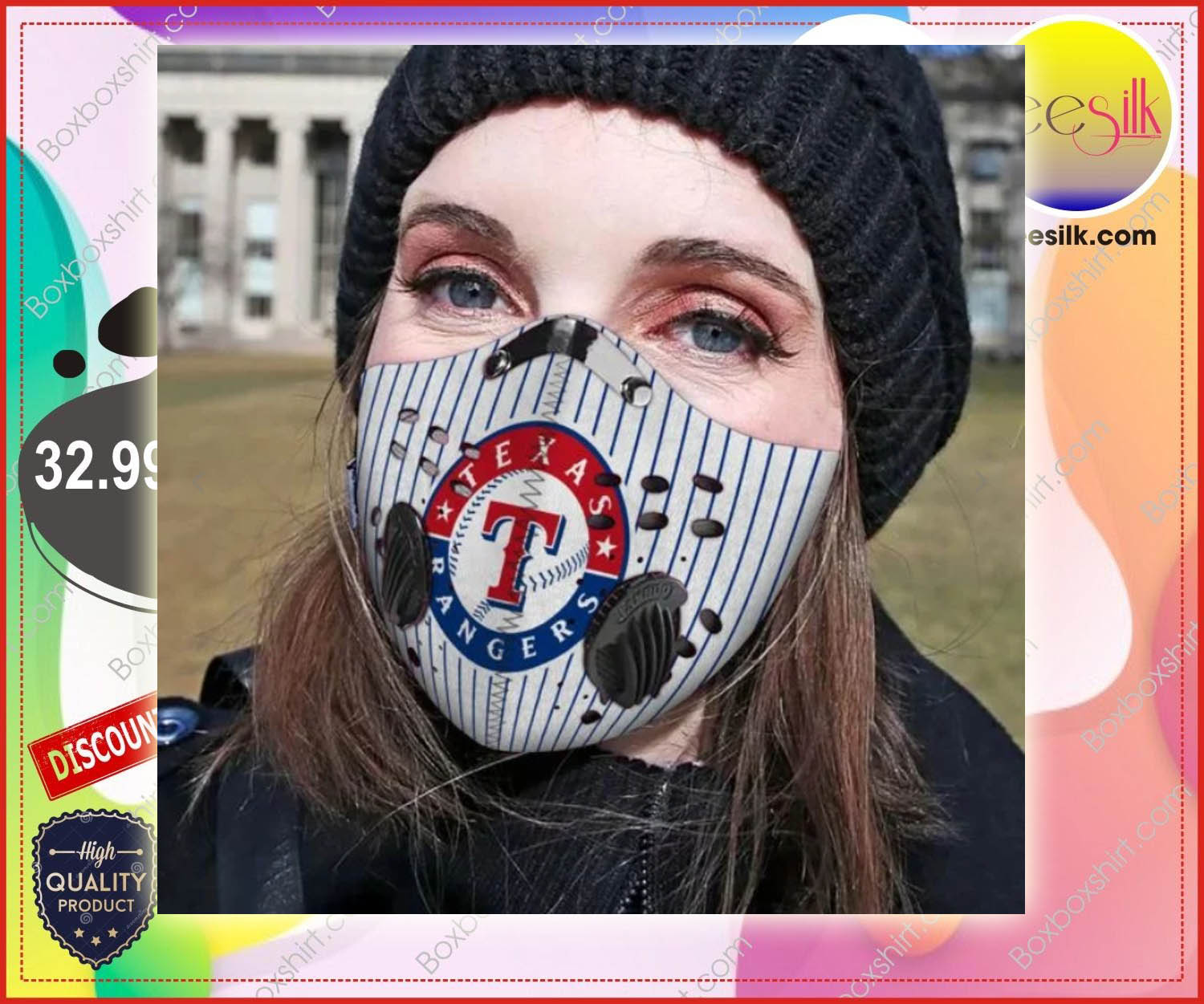 Texas rangers face mask 4