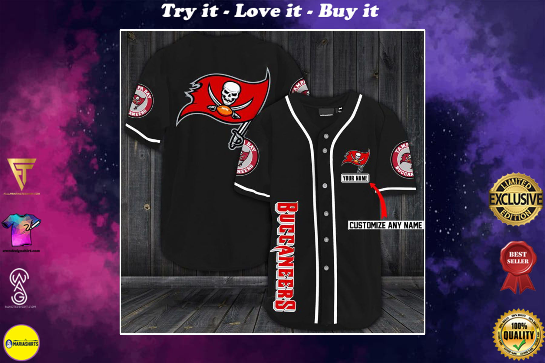 [special edition] custom name jersey tampa bay buccaneers shirt – maria