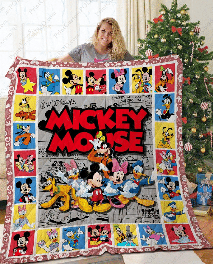 Mickey Mouse Quilt Bedding Set