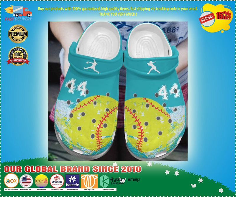 Softball custom personalized number croc shoes crocband 2
