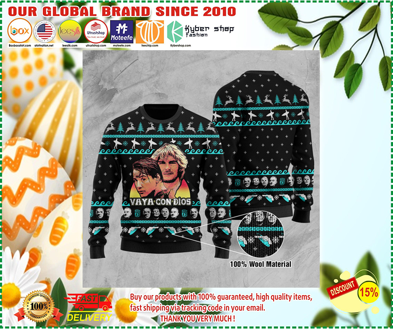 Point Break Vaya con dios ugly Christmas sweater sweatshirt 3