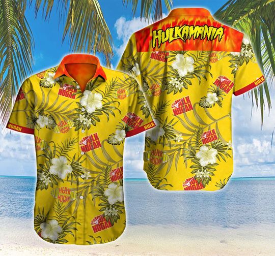 Hulkamania hulk hogan hawaiian shirt