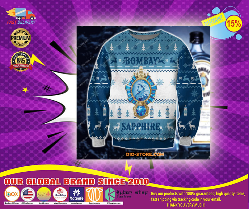 Bombay sapphire knitting pattern 3d print ugly christmas sweater1