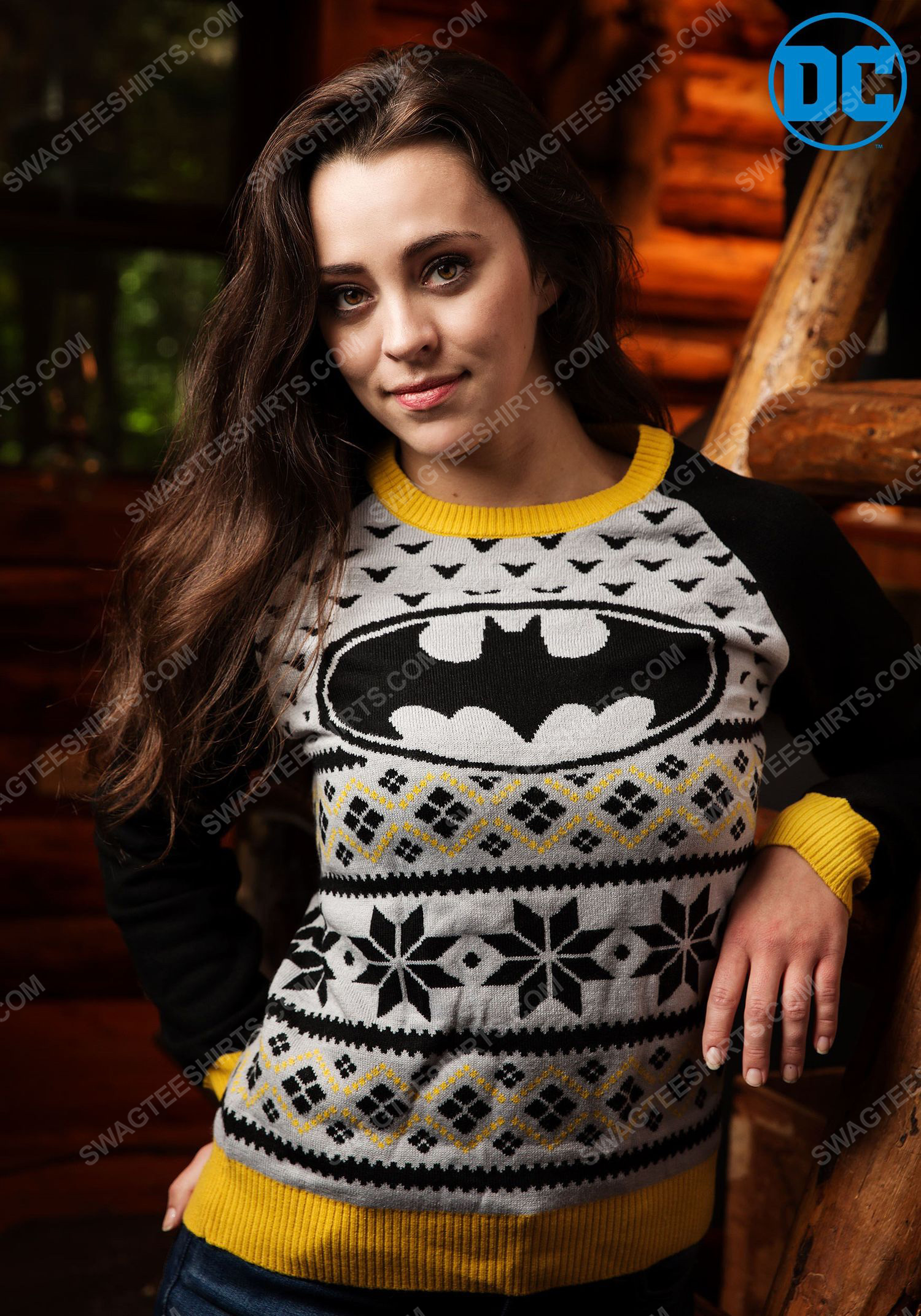 [special edition] The batman logo full print ugly christmas sweater – maria