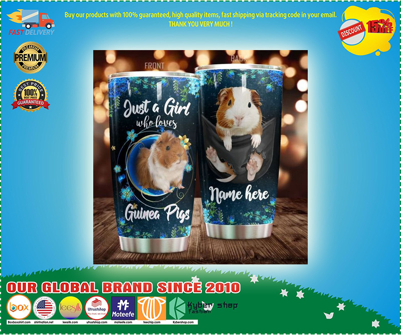 Just a girl who love Guinea Pig Personalized Tumbler 3